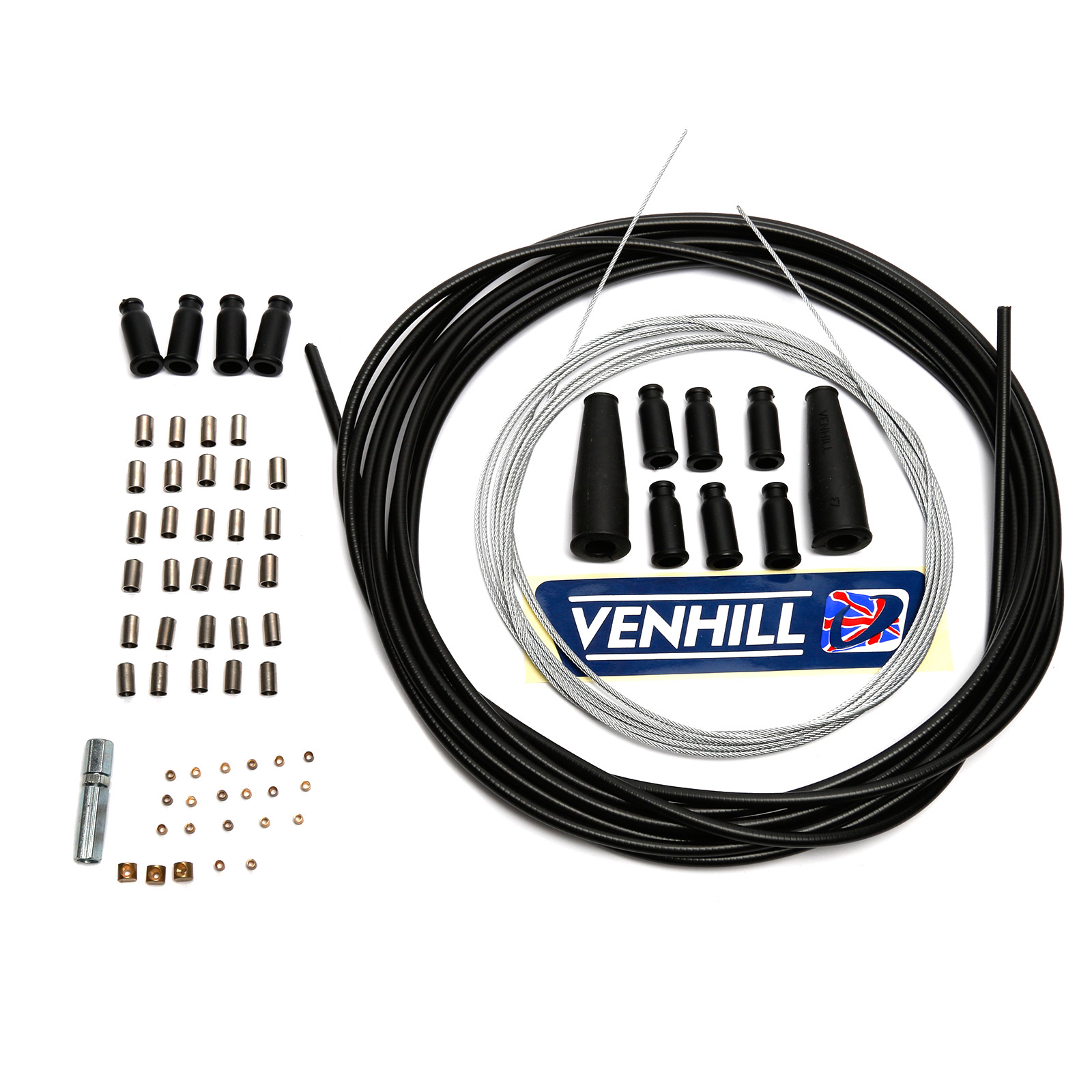 Venhill Diy Workshop Motorcycle Throttle Cable Kit 5m Ferrules Nipples More Mpw